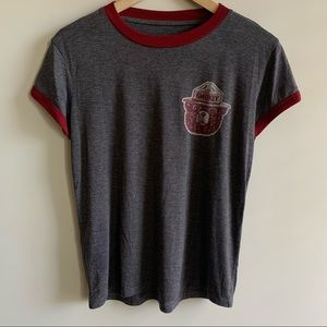 Smokey Bear Ringer Tee